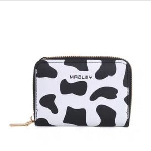 Ladies cute cow pattern mini card holder